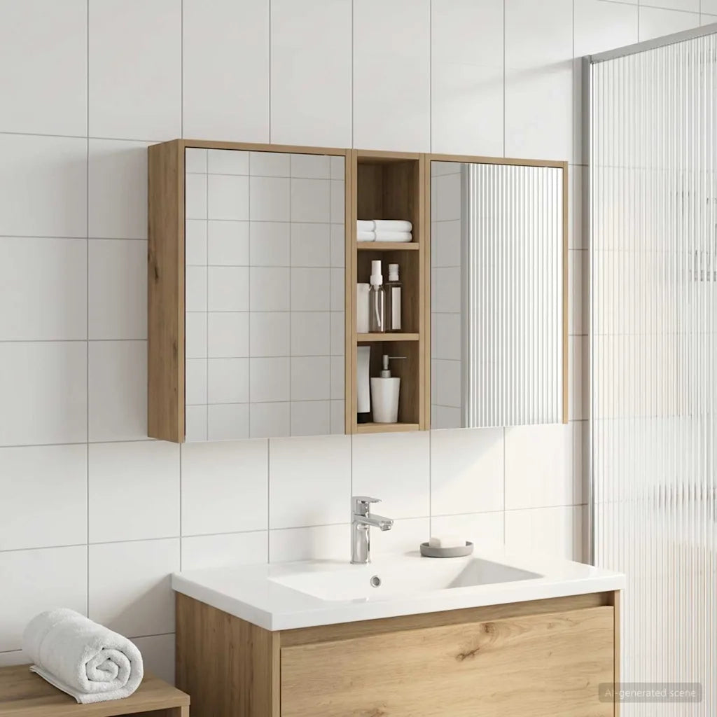 Set di Armadi da Bagno 3 pcs 106 x 16 x 62,5 cm 3403799