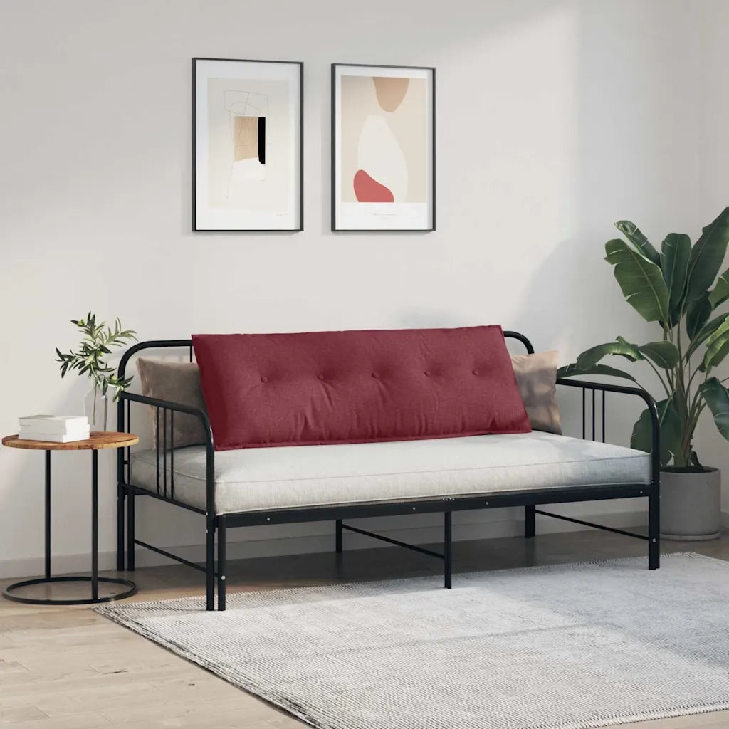 Cuscino per Schiena Rosso Vino 140 x 19 x 50 cm Tessuto