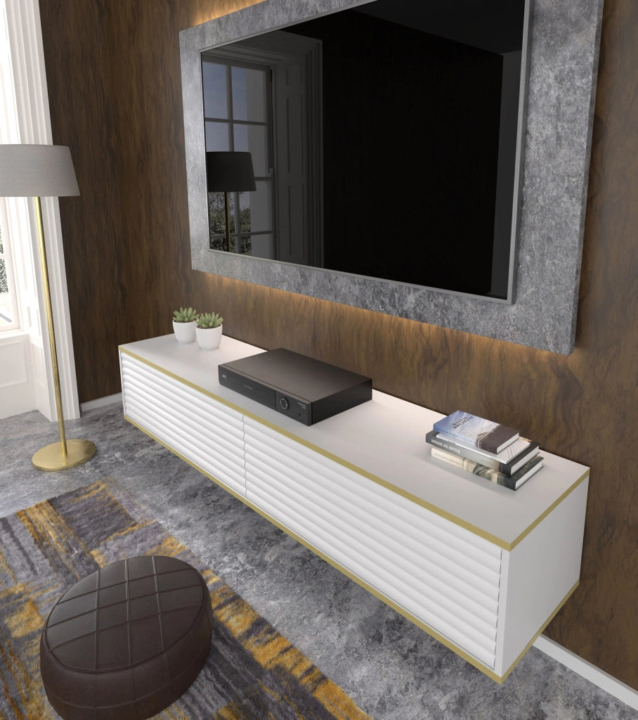 MOBILE SUBI PORTA TV 180 BIANCO OPACO