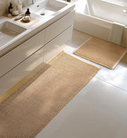 Set di tappeti per bagno, tappeto antiscivolo, set di due tappeti, tappeto boho, tappeto lavabile per soggiorno camera da letto bagno, decorazione bagno, 51 x 120 cm + 41 x 61 cm