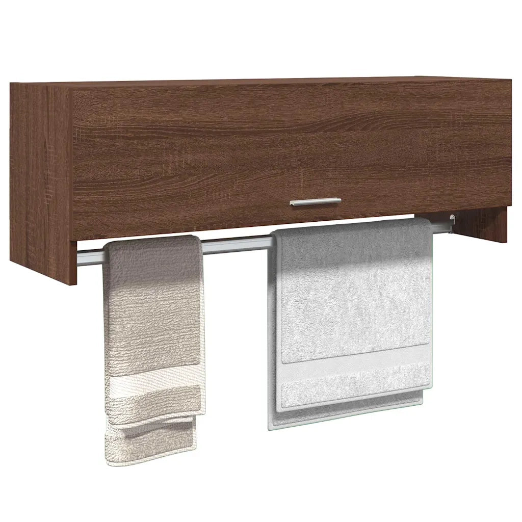 Armadio Rovere Marrone 100x32,5x35 cm in Legno Ingegnerizzato 815215