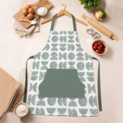 Palitoba, Grembiule Cucina Lavabile in Lavatrice si 30°, Verde