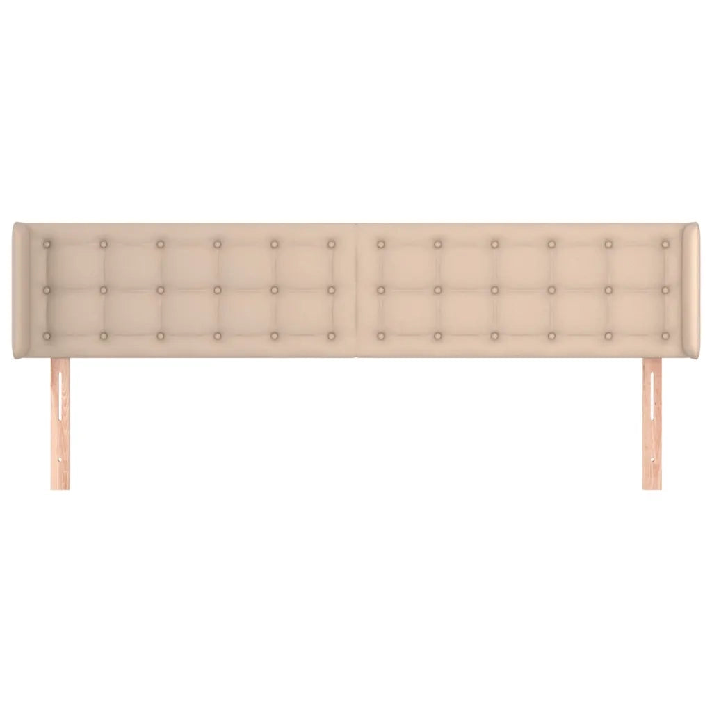 Testiera ad Orecchio-Testata con Orecchie Cappuccino 203x16x78/88 cm in Similpelle 415375
