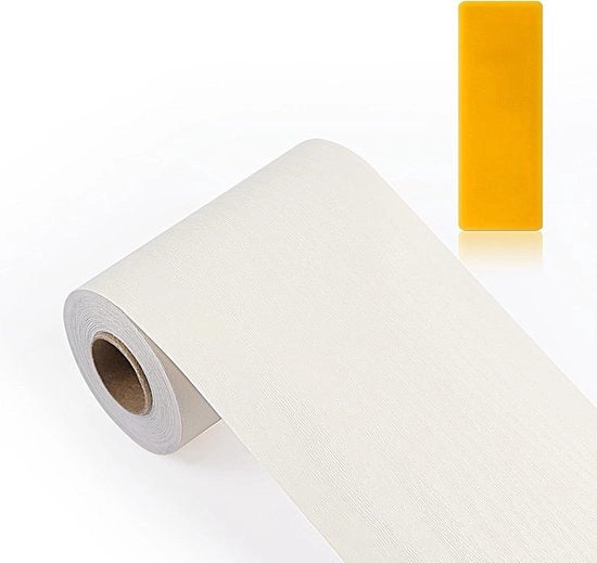 Plastico adesivo autoadesivo impermeabile per riparazioni di pavimenti e riparazioni di graffi su mobili - Houtlook, crema, impermeabile - 10 metri