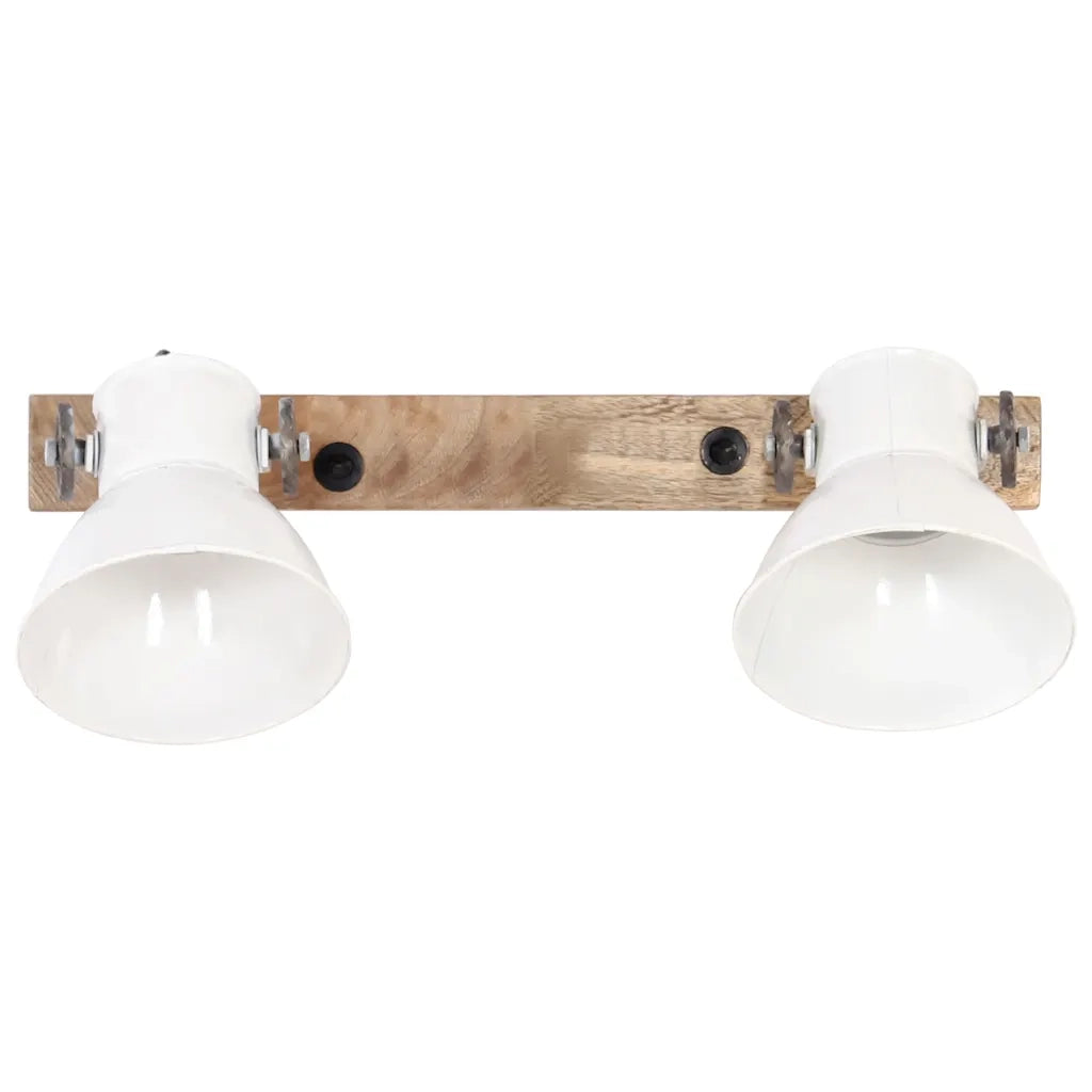 Lampada da Parete in Stile Industriale Bianca 45x25 cm E27 CFW5373613