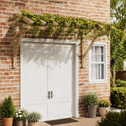 Door Canopy 200x100x100 Cm Solid Pine Wood