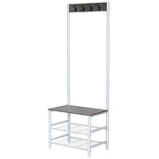 APPENDIABITI CON 3 RIPIANI IN LEGNO TRUCIOLATO+METALLO 60X40X175