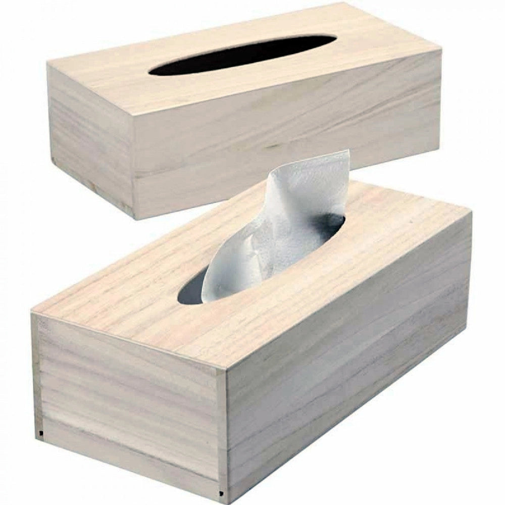 Trade Shop - Scatola Portatovaglioli Rettangolare Legno Decoupage Cofanetto Fazzoletti Veline -