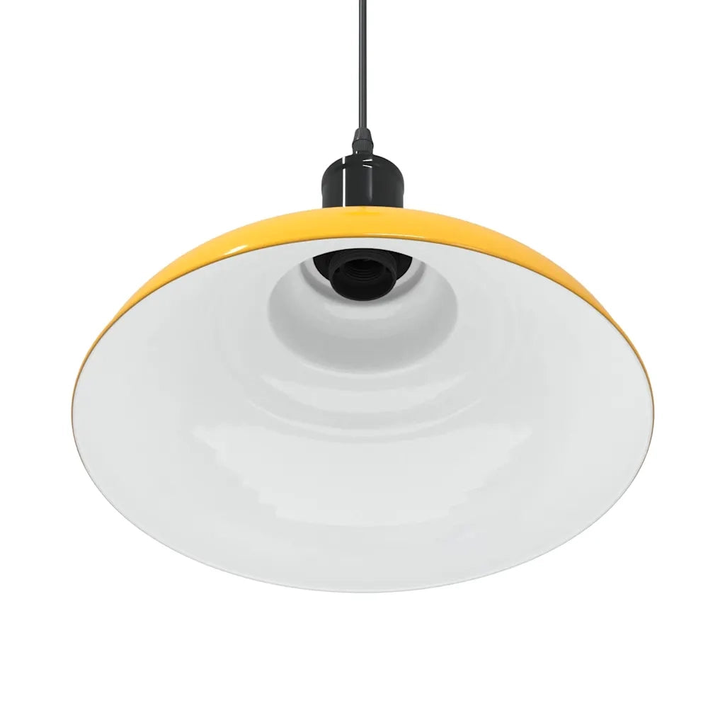 Lampada Sospensione Regolabile E27 Giallo Lucido ?31 cm Metallo CFW2282825
