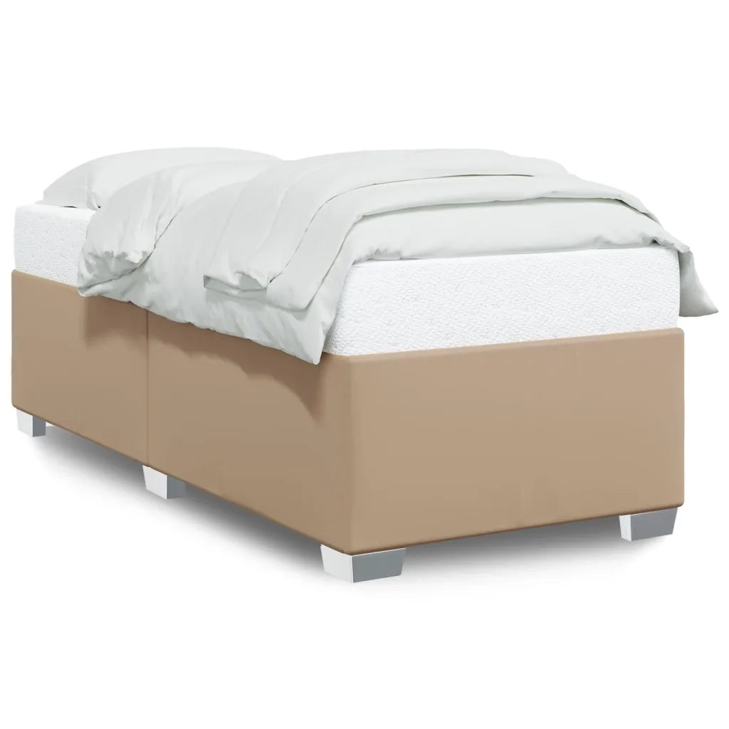 Letto singolo | Letto per adulti | Giroletto Cappuccino 100x200 cm in Similpelle