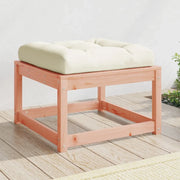 Poggiapiedi da Giardino con Cuscino Legno Massello di Douglas 844702