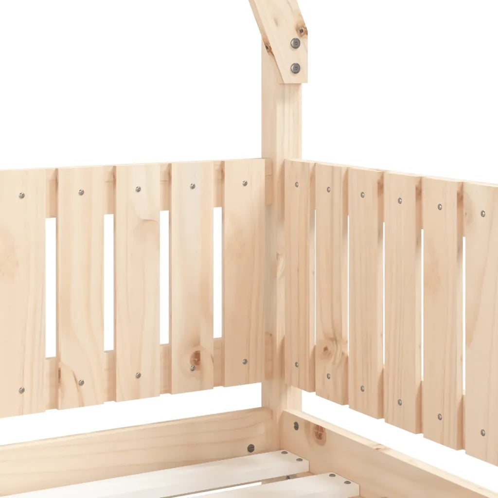 Giroletto per Bambini 70x140 cm in Legno Massello di Pino 834501