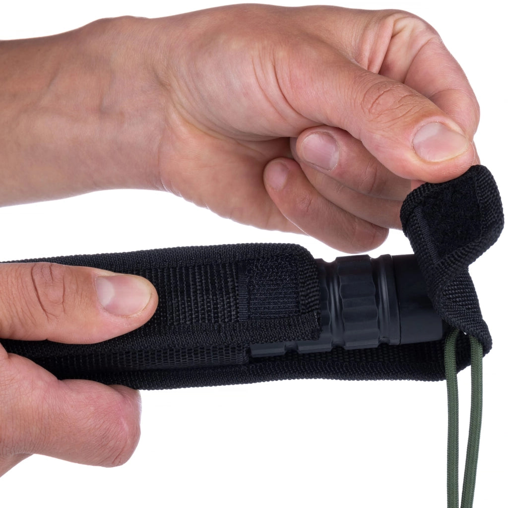 Bastone Telescopico 555 mm con Custodia – Costruzione Solida, Impugnatura Ergonomica | Cromatura Nera