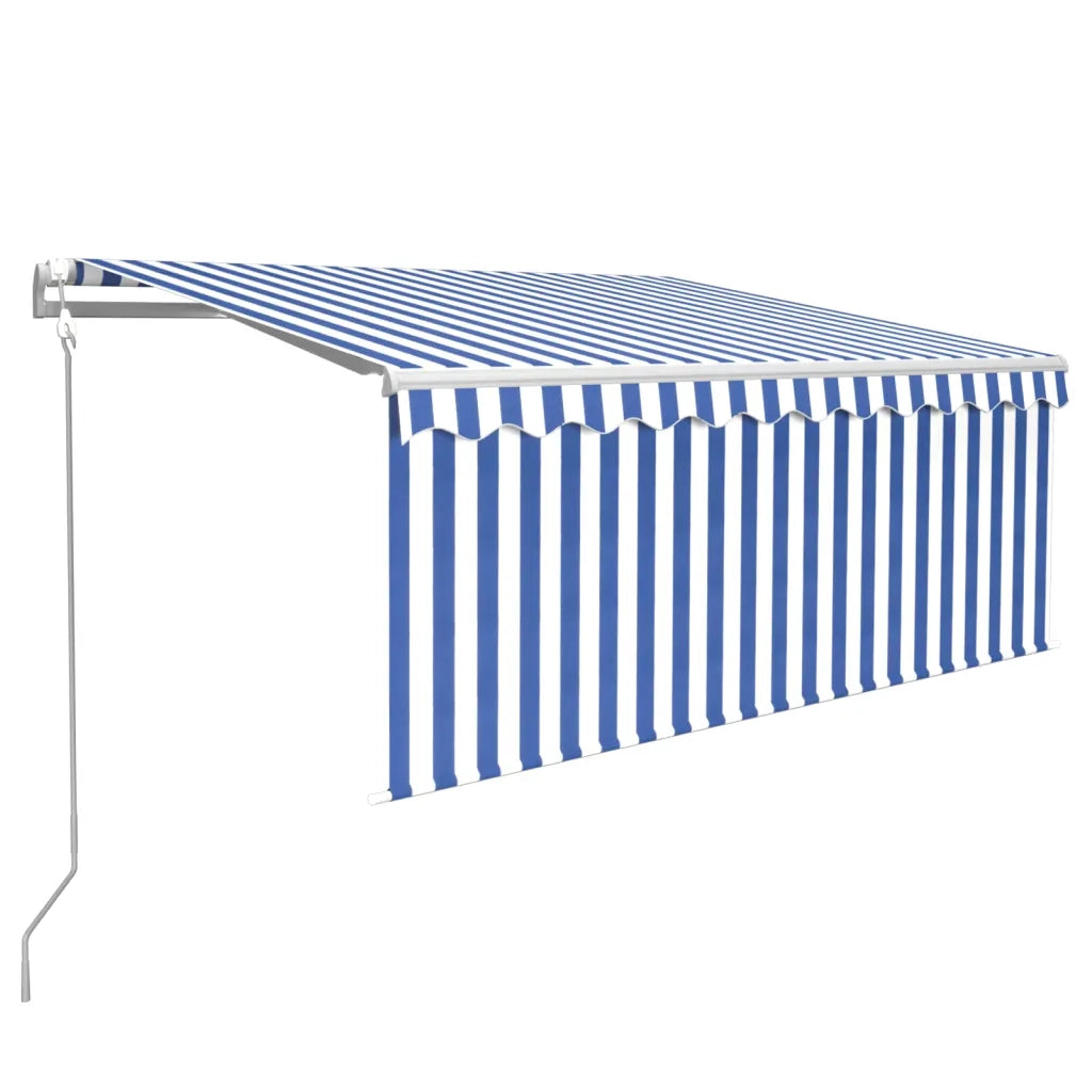 vidaXL Tenda Automatica con Sensore Vento 3,5x2,5m Arancione Marrone