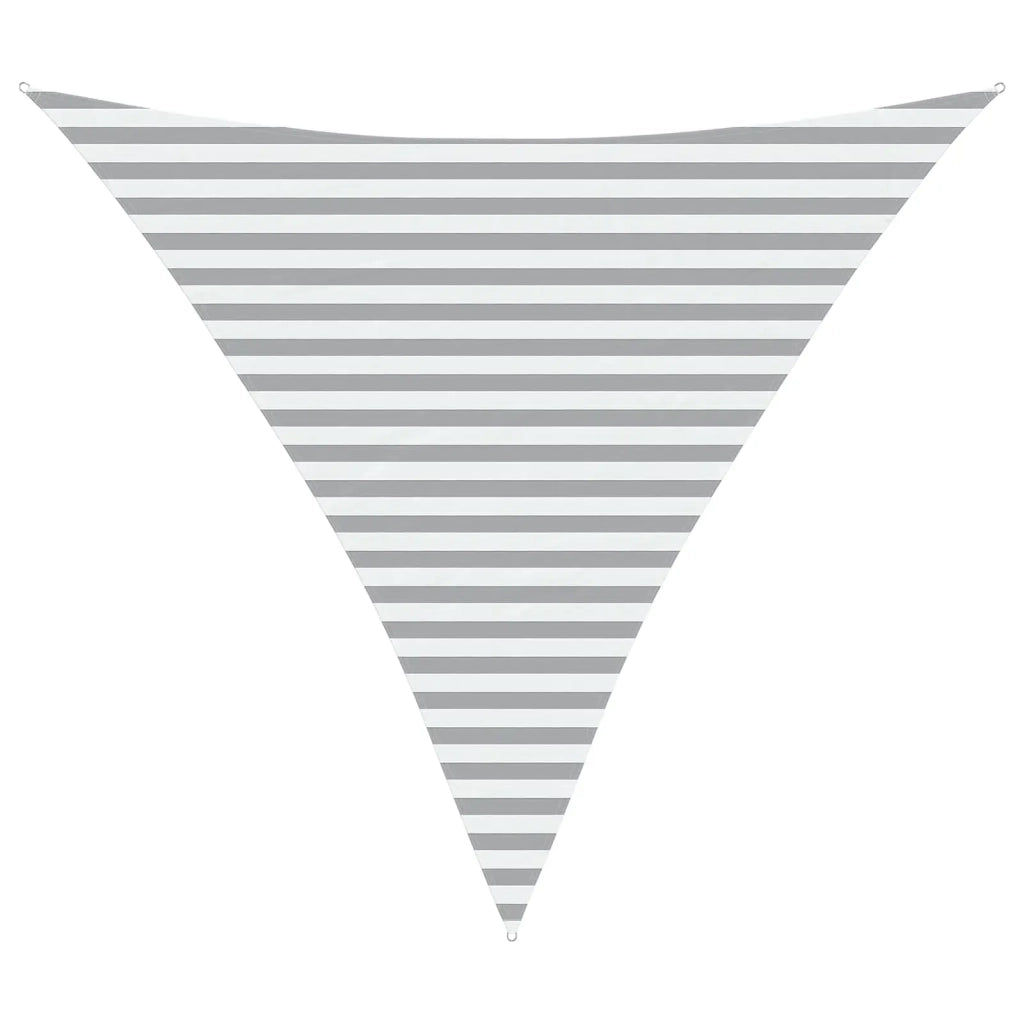 Vela Parasole | Telo Ombra | Vela da ombra solare Grigio chiaro e bianco 3,6 x 3,6 x 3,6 m