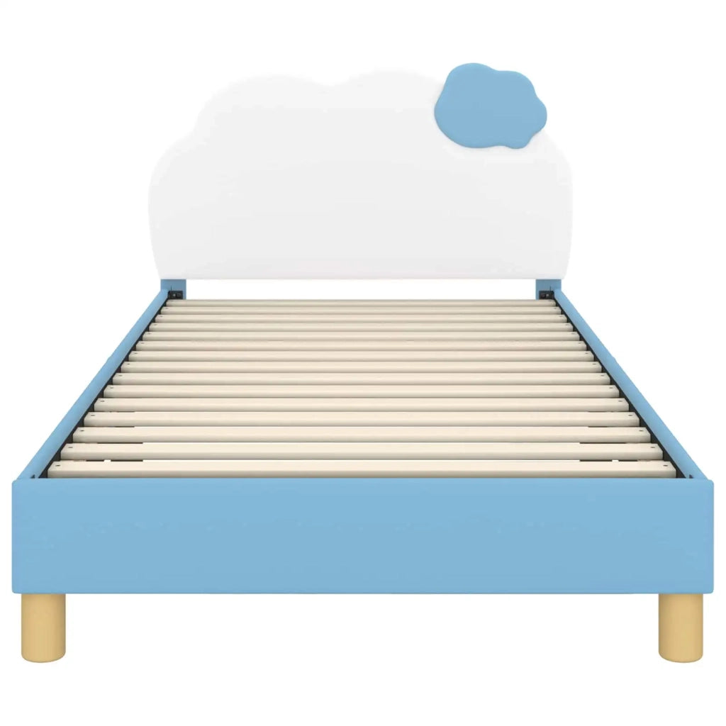 Struttura letto bambini con testata Blu 90 x 200 cm PU 42011023