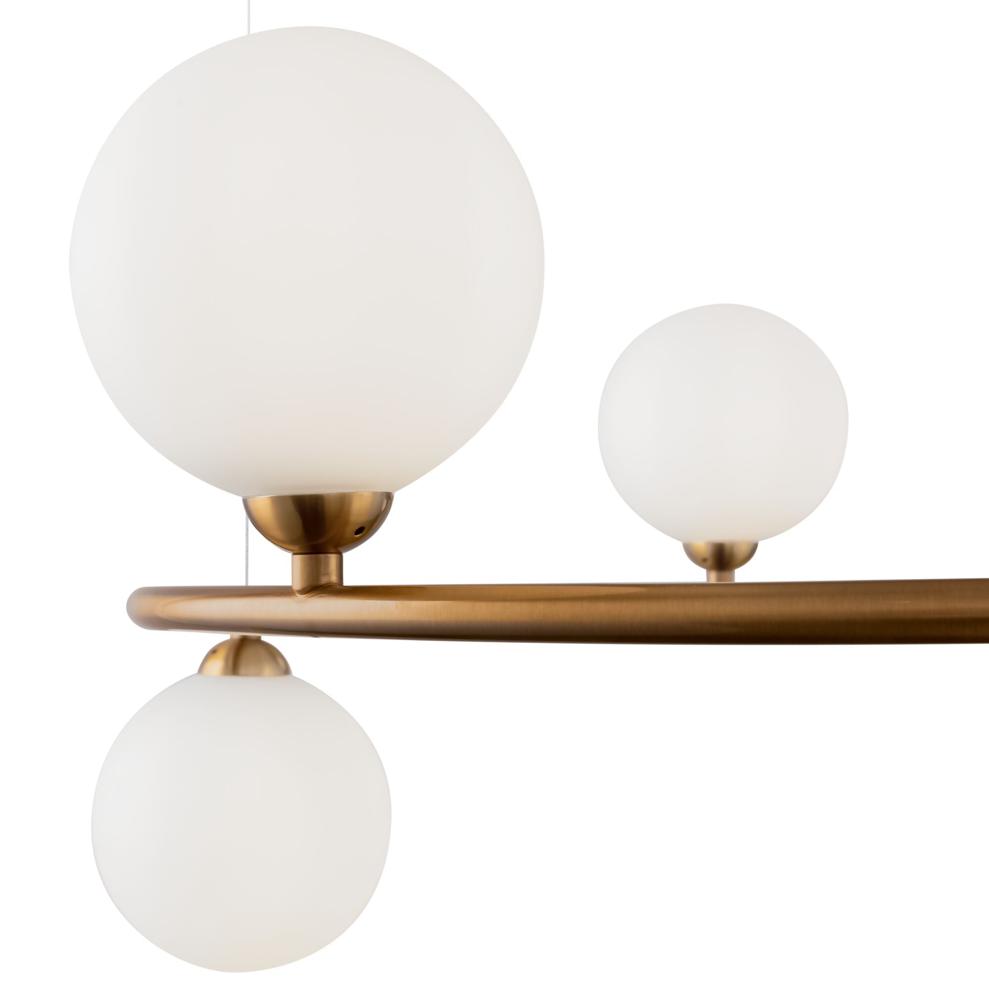 Lampada pendente Modern in Metallo Ring Ottone
