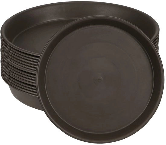 Set di 20 scatole per piante - Grande e rotonda - Materia legno - Colore miele - Vasca per piante - Adatto per interni ed esterni - 16 cm