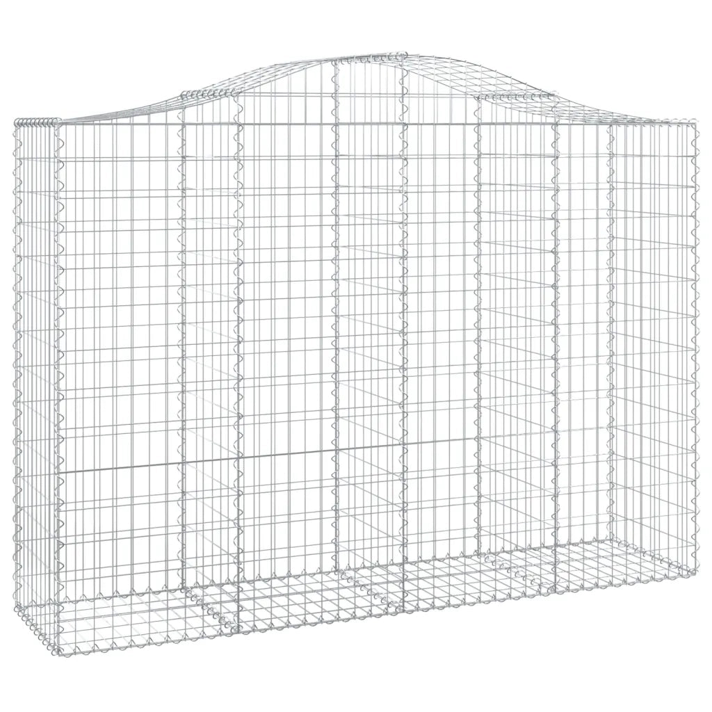 Cesti Gabbioni ad Arco 9 pz 200x50x140/160 cm Ferro Zincato 3145689