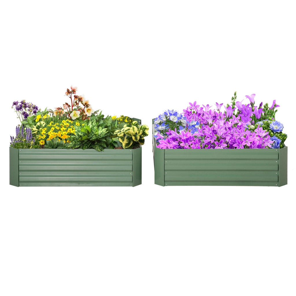 Letto da Giardino 2 Pezzi ¨C zephmum ¨C Verde 100x100x30 cm