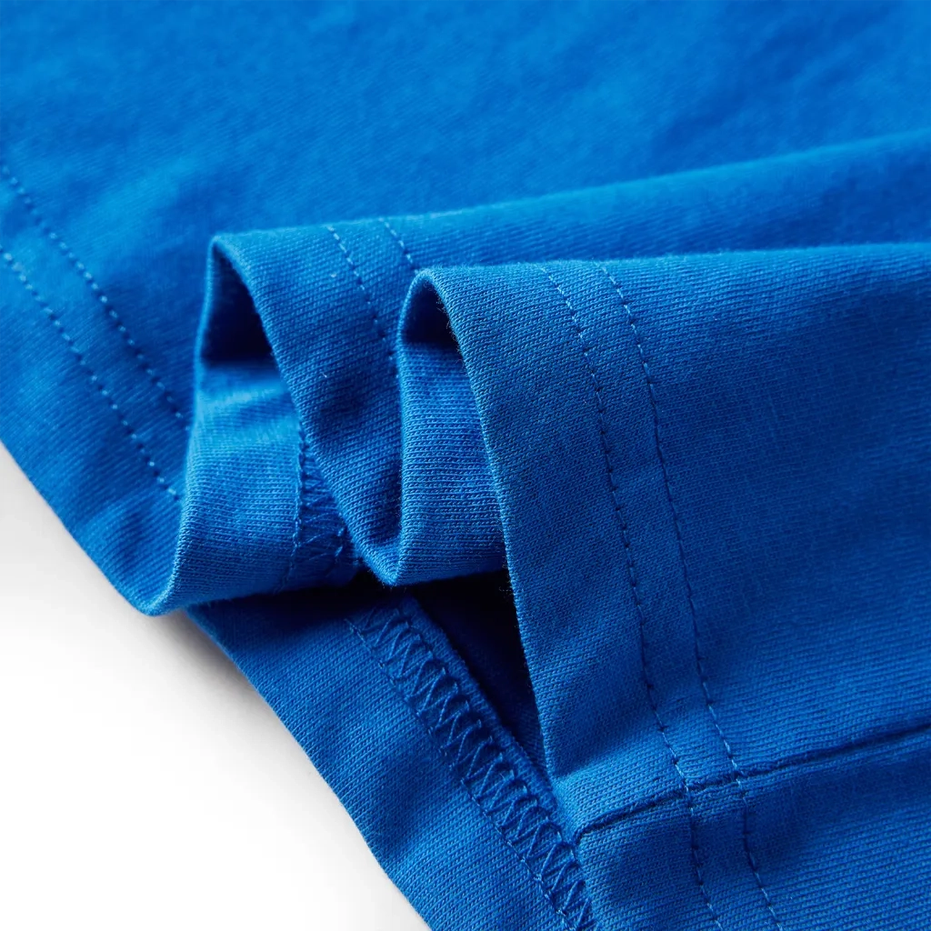Maglietta per Bambini a Maniche Lunghe Blu Cobalto 128 13007
