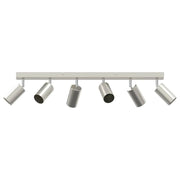 Faretto da soffitto moderno cilindrico direzionale 73 x 5,5 x 16,5 cm metallo nichelato 02_0058311
