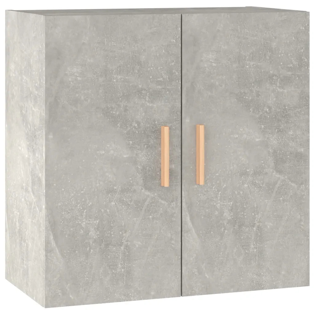 Armadietto a Muro Grigio Cemento 60x30x60 cm Legno Multistrato 812892