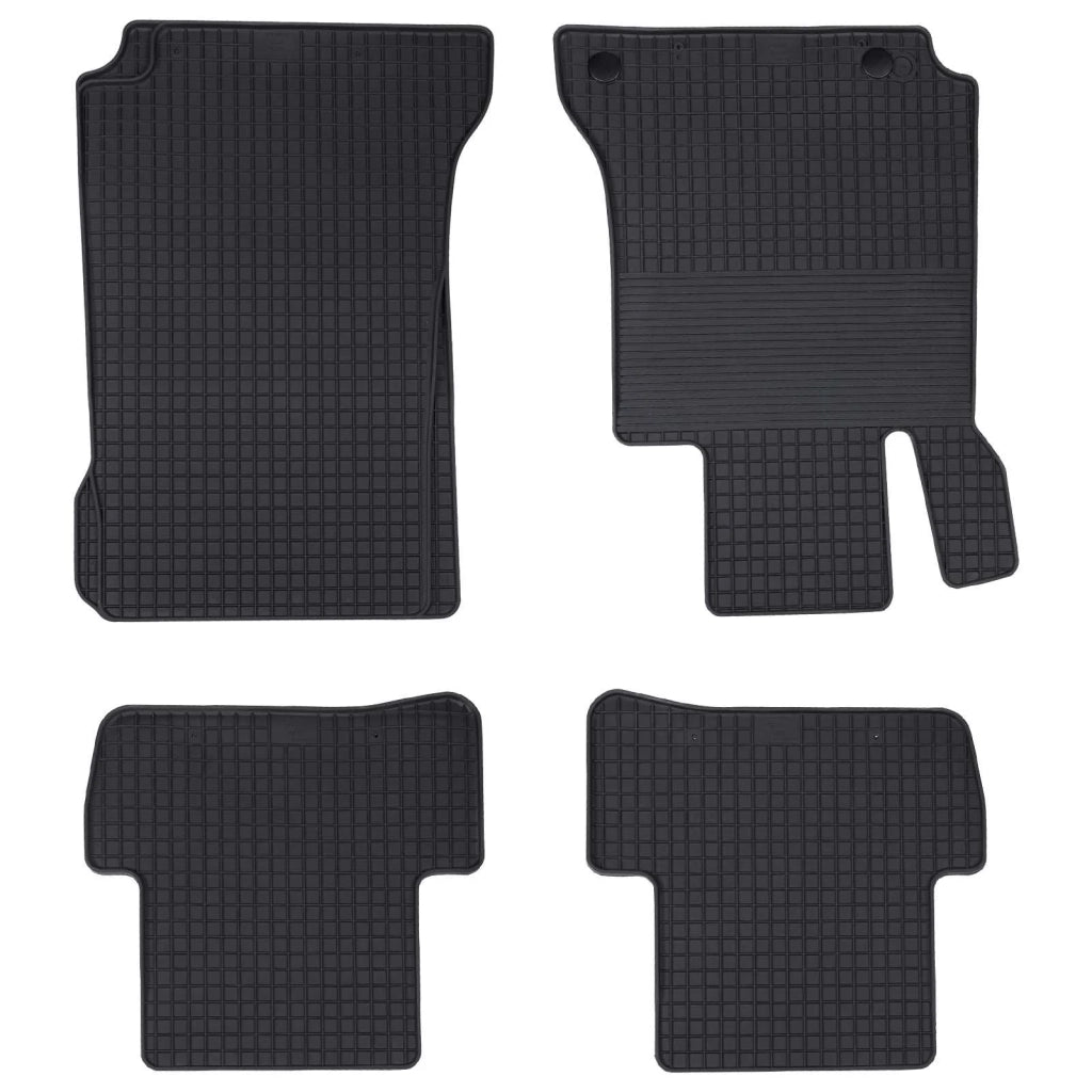 Tappetino per Auto 4 pz Nero Gomma CFW8328156