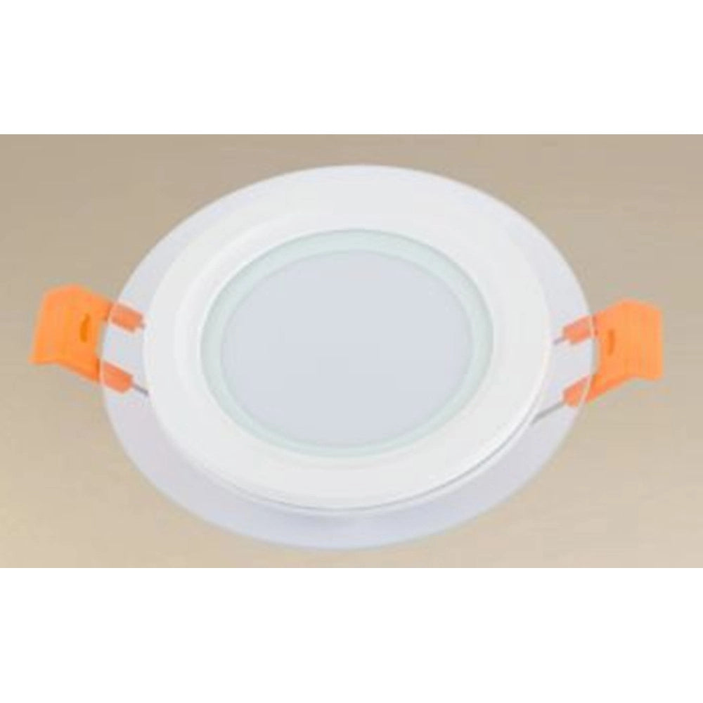Trade Shop - Pannello Led Da Incasso Luce 3000k-6500k 6w Tondo Am-cr-6 Con Bordo Traparente 00625 -