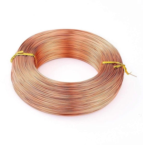 Filiera Metallica 656mm - Fili di Alluminio - 18 Gauge/1mm - Per Gioielli Fai da Te - Artigianato DIY - Materiale di Alta Qualità