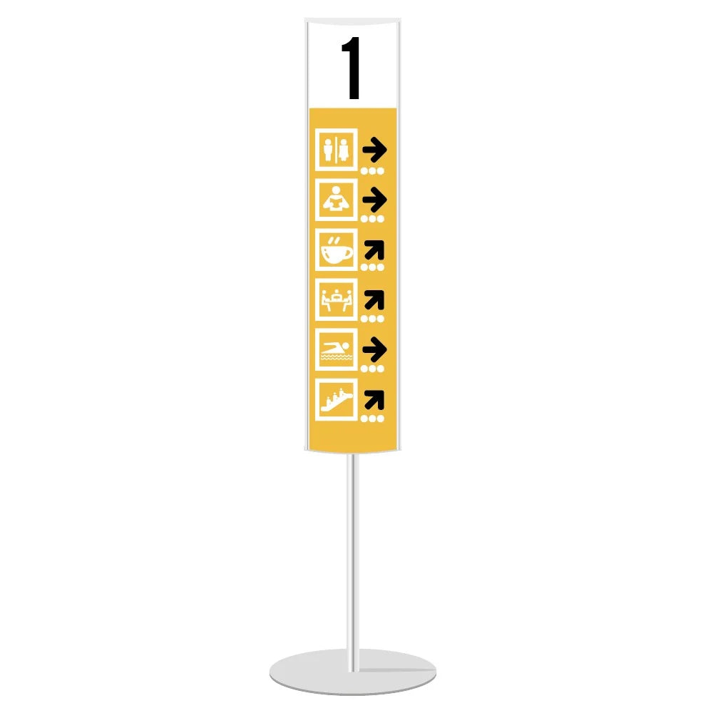 Mini Totem bifacciale verticale 21 x 100 inclusa STAMPA
