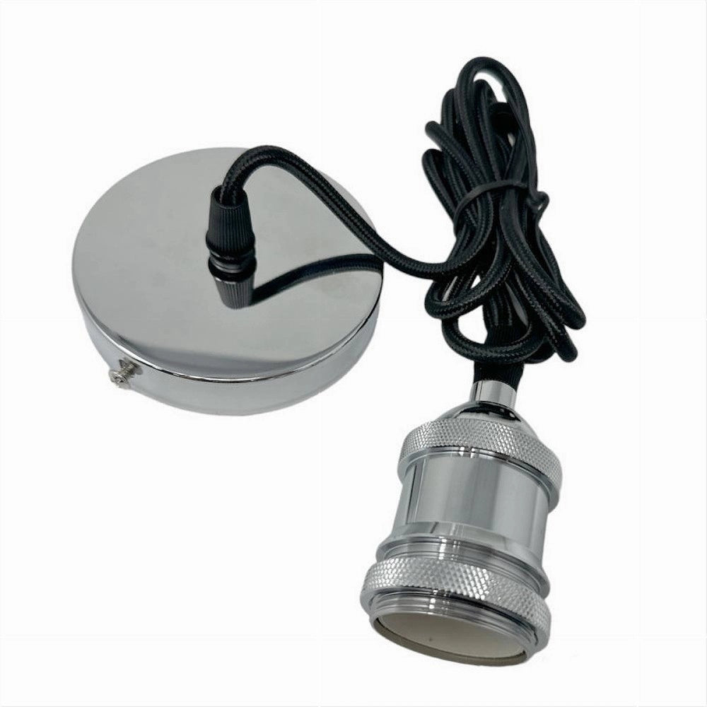 Trade Shop - Lampadario Portalampada A Sospensione Per Lampadine E27 Pendente 2 Metri E27-2m -