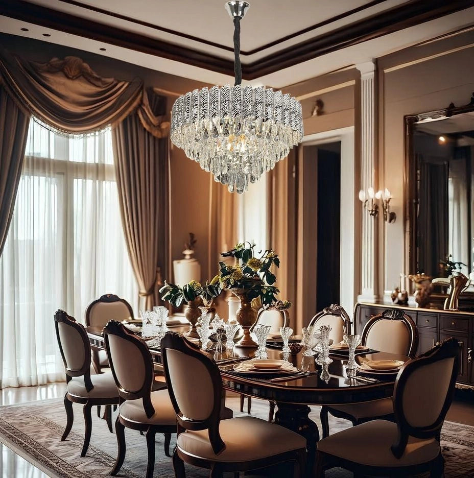 Lampada Cristal G055-cp 50cm Chrome