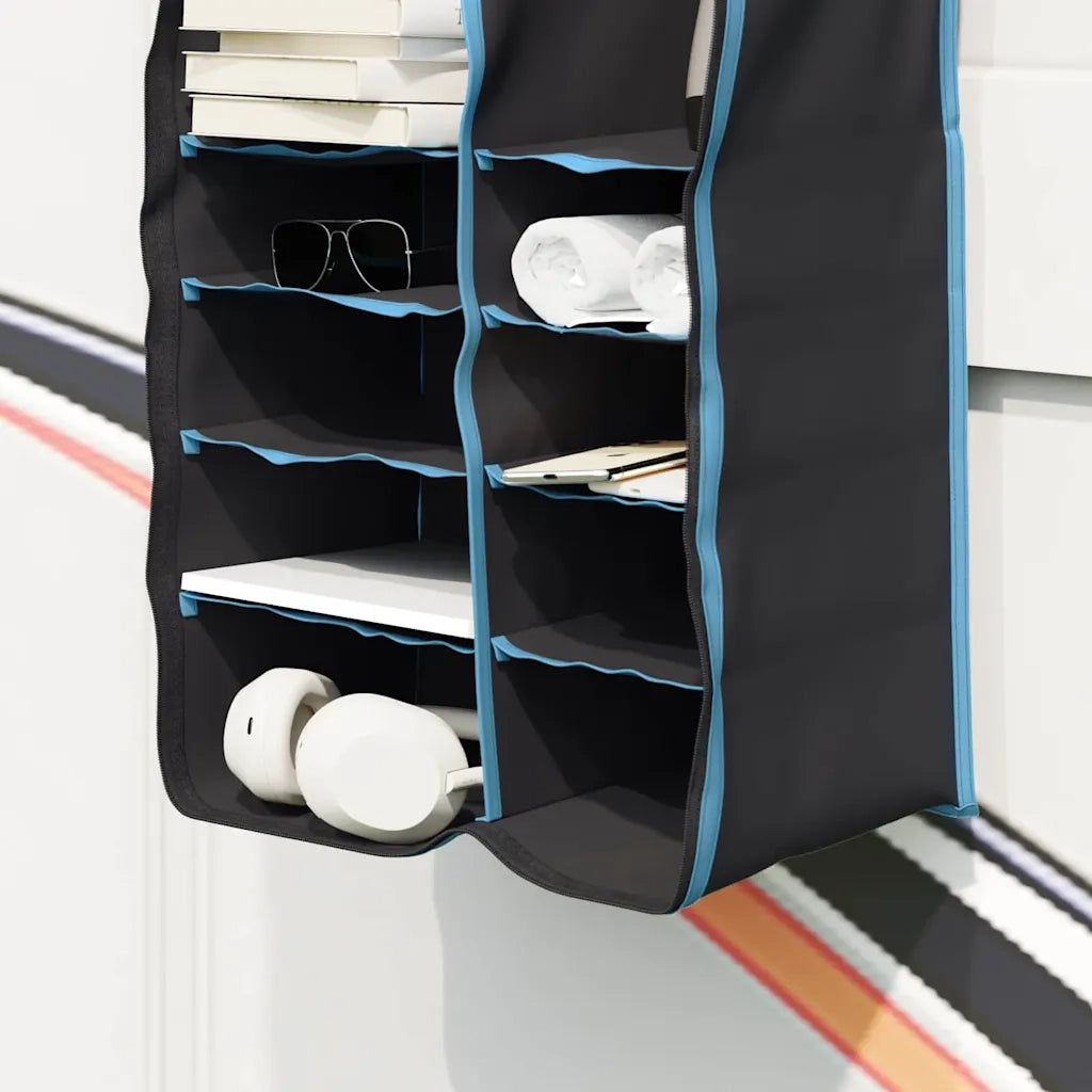 Organizer da tenda appeso 10 tasche Nero 40,5 x 25 x 80 cm CFW4859494