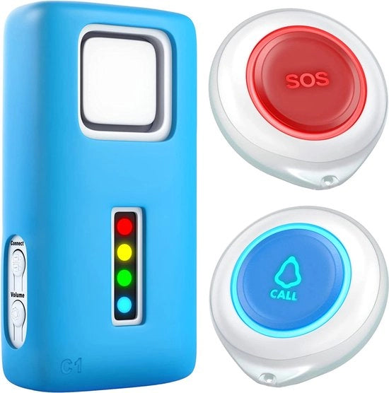 Sistema di Allarme Portatile per Operatori di Assistenza / Pulsante di Chiamata di Emergenza / Sistema di Allarme di Emergenza / Assistenza Personale di Emergenza