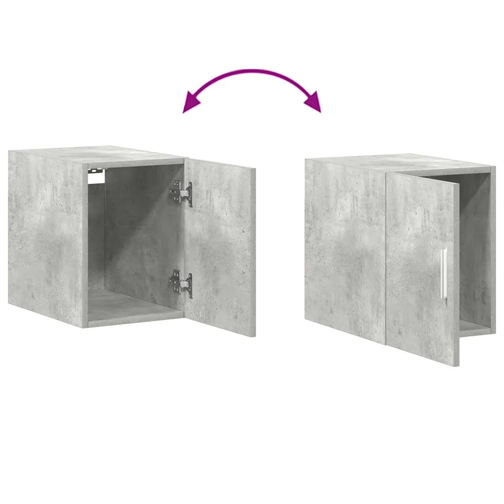 Mobile Sottile Grigio Cemento 30x42,5x225 cm in Truciolato 3281269
