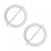 Sostegno Decorativo per Tende - 2 Pezzi - Ø 11 cm - Installazione Senza Fessure - Cerniera Decorativa per Tessuti