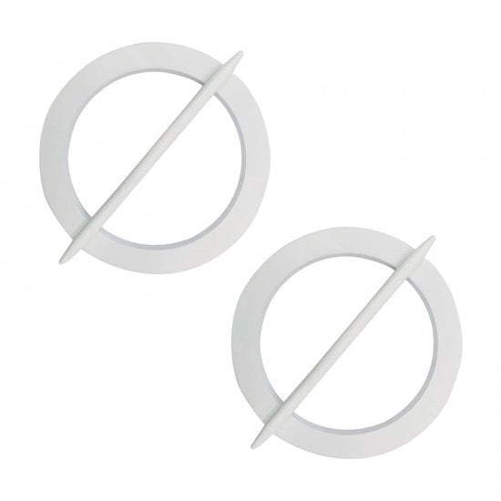 Sostegno Decorativo per Tende - 2 Pezzi - Ø 11 cm - Installazione Senza Fessure - Cerniera Decorativa per Tessuti
