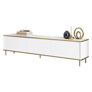 Sassello, Mobile Porta tv 3 Ante, 180x35x45h cm Bianco