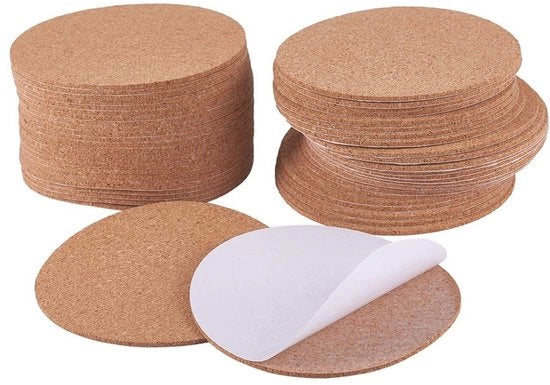 Pannelli di isolamento 50 pezzi - Autoadesivi - Ronde Isolanti - Supporti - Pavimenti/Muri - 10 x 0,2 cm - Progetti di fai da te - Pannelli di isolamento
