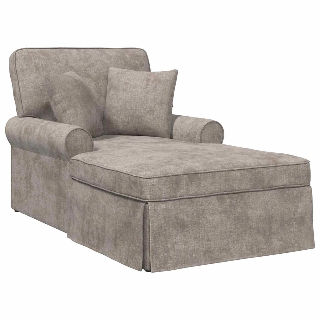Chaise Longe con Gonna con cuscino Sabbia 157 x 91 x 91 cm ARES