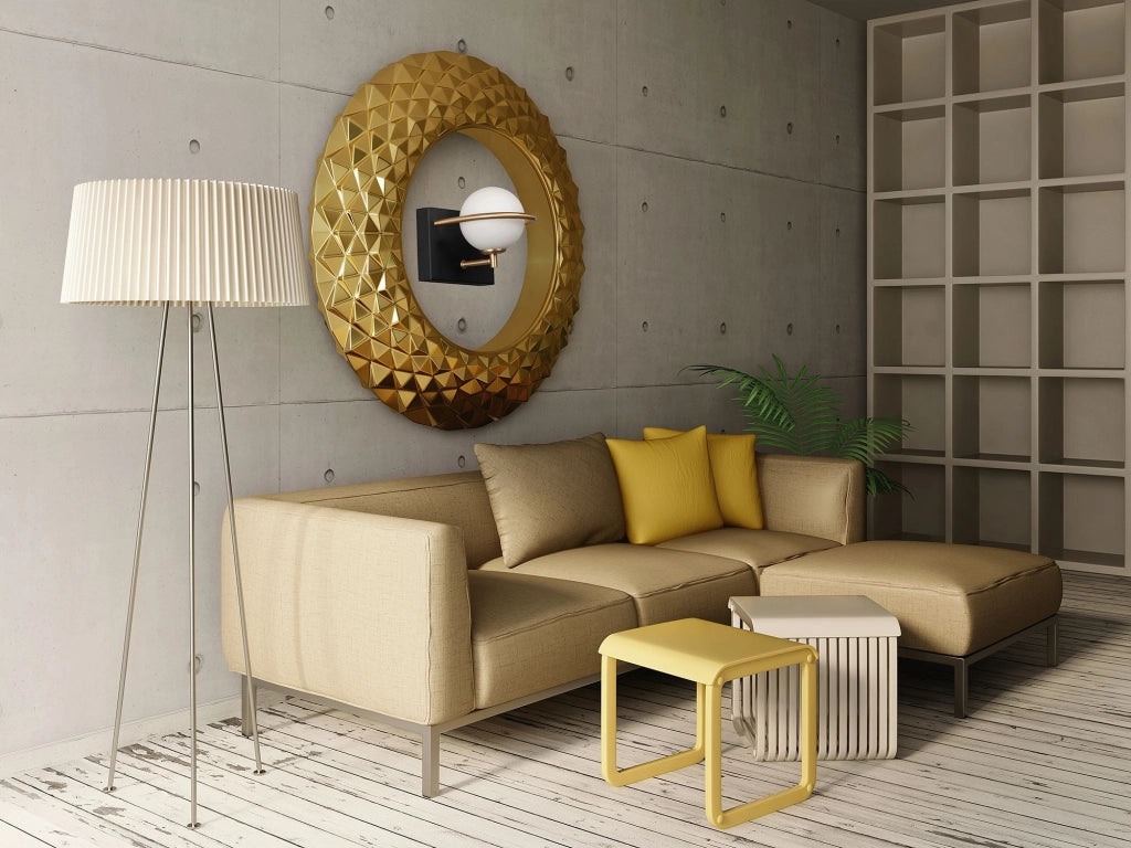Lampada Da Parete APP1220-1W Black Gold