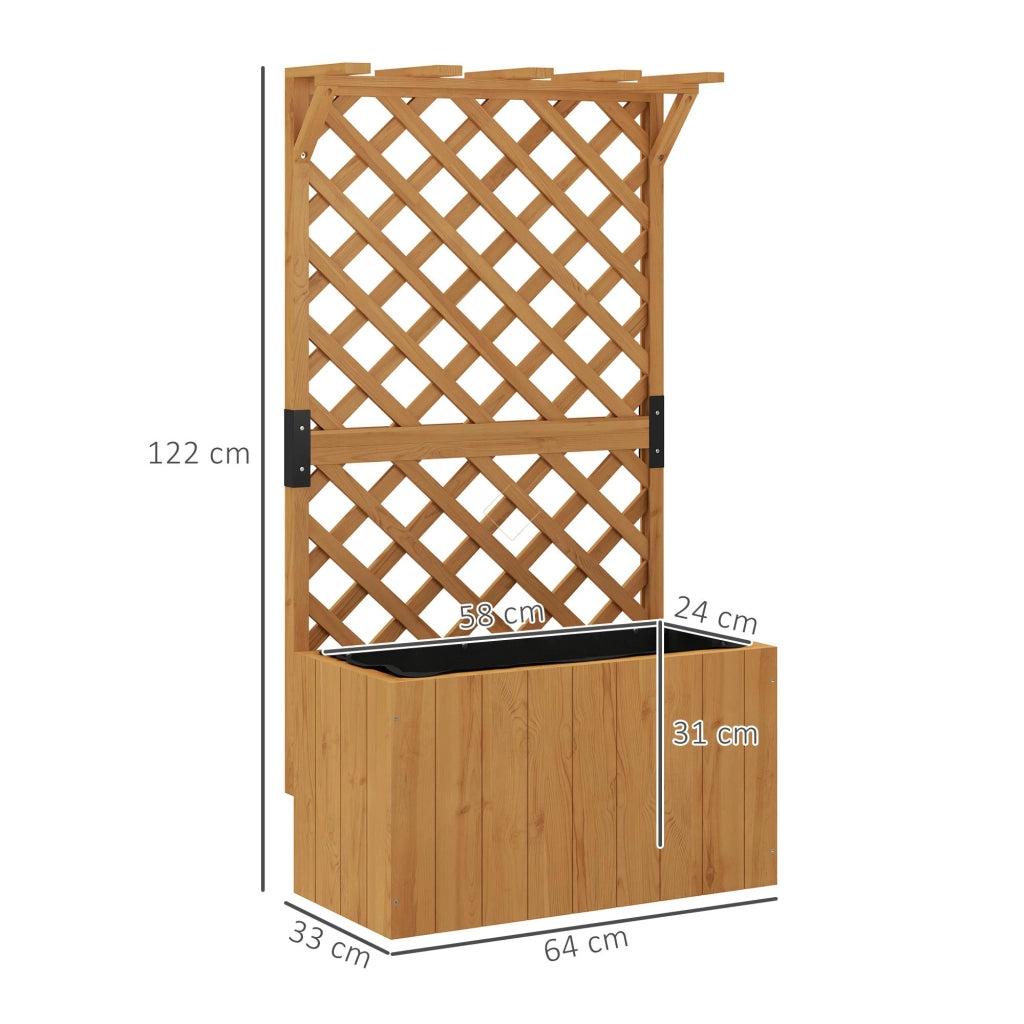 Letto Rialzato con Traliccio e Pergola ¨C Zephmum ¨C Legno 64x33x122 cm