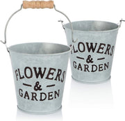 2 x vaso di fiori in metallo - vaso per piante mini emme metalliche - vaso da fiori vintage - vaso per erbe da appendere - Ø 13 x 12,5 cm (vaso mini emme, 2 pezzi)