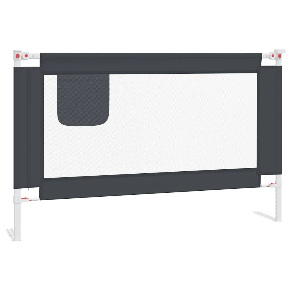 Sponda Letto Sicurezza Bambini Grigio Scuro 120x25 cm Tessutocod mxl 104527