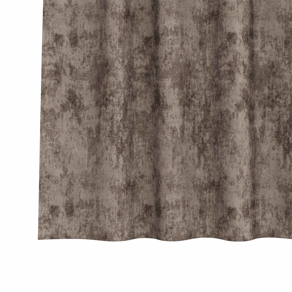 Tende in Velluto 2 pz Cappuccino 140 x 140 cm Velluto