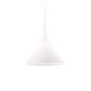 Sospensione Moderna Cocktail Vetro Bianco 1 Luce E27