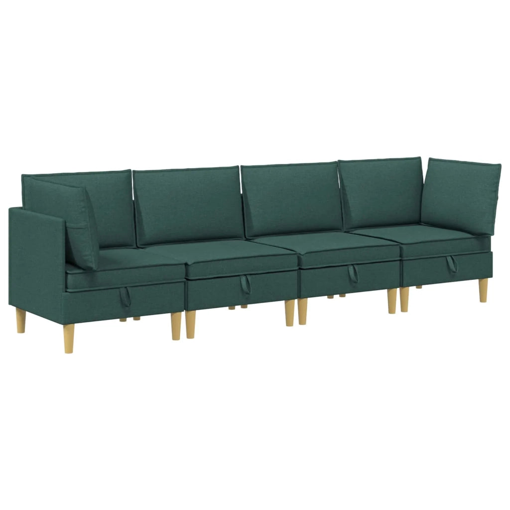 Set di divani modulari con spazio di archiviazione 4 pcs