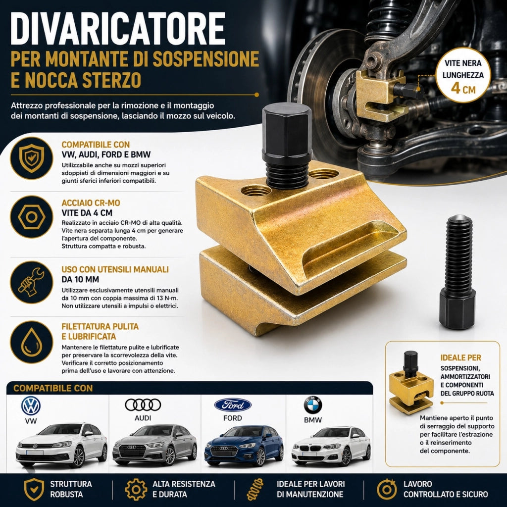 Divaricatore Montante Sospensione Divaricatore Per Noche Sterzo CR-MO FS15924