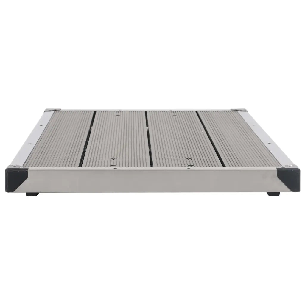 Piatto Doccia da Esterni in Acciaio Inox WPC 110x62 cm Grigio cod mxl 16233